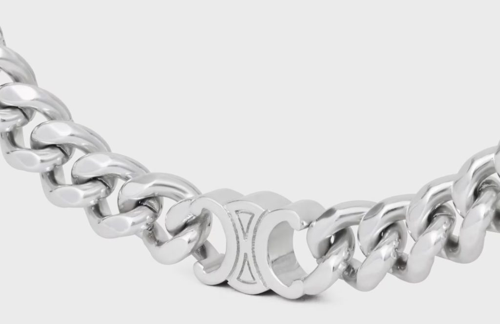 トリオンフ スモール グルメット ネックレス / ロジウムフィニッシュ ブラス¥ 121,000