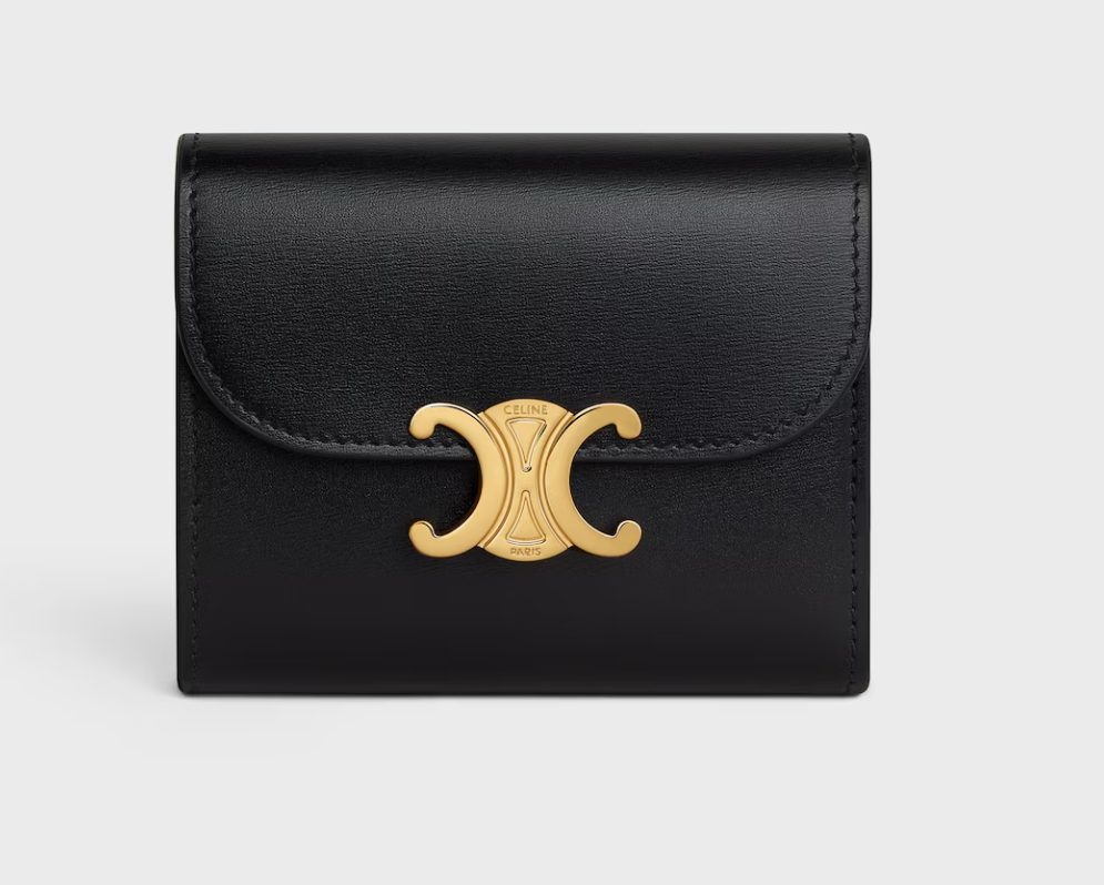 スモール フラップウォレット トリオンフ / シャイニーカーフスキン